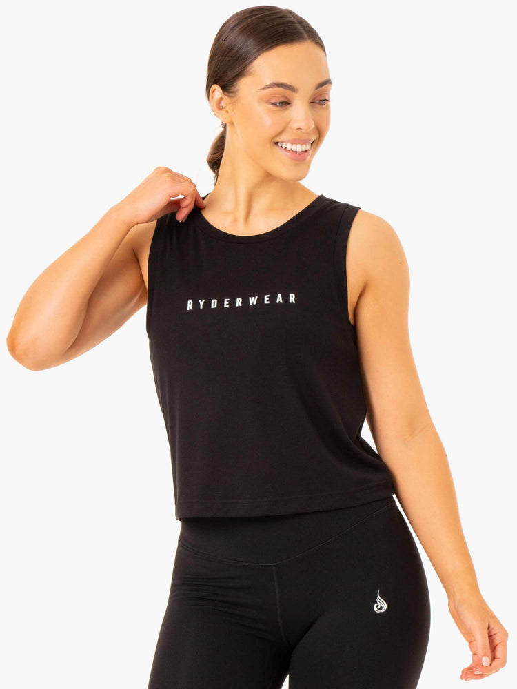 Tank Top Ryderwear Replay Mujer Negros | CUGPF8109
