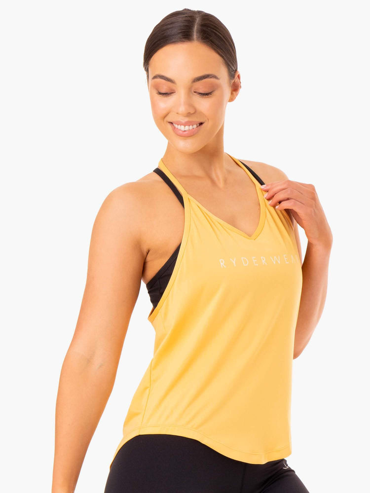 Tank Top Ryderwear Staples Slinky T-Back Mujer Mango | QHNMV4509