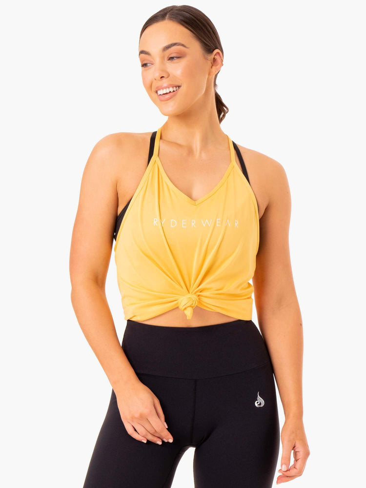 Tank Top Ryderwear Staples Slinky T-Back Mujer Mango | QHNMV4509