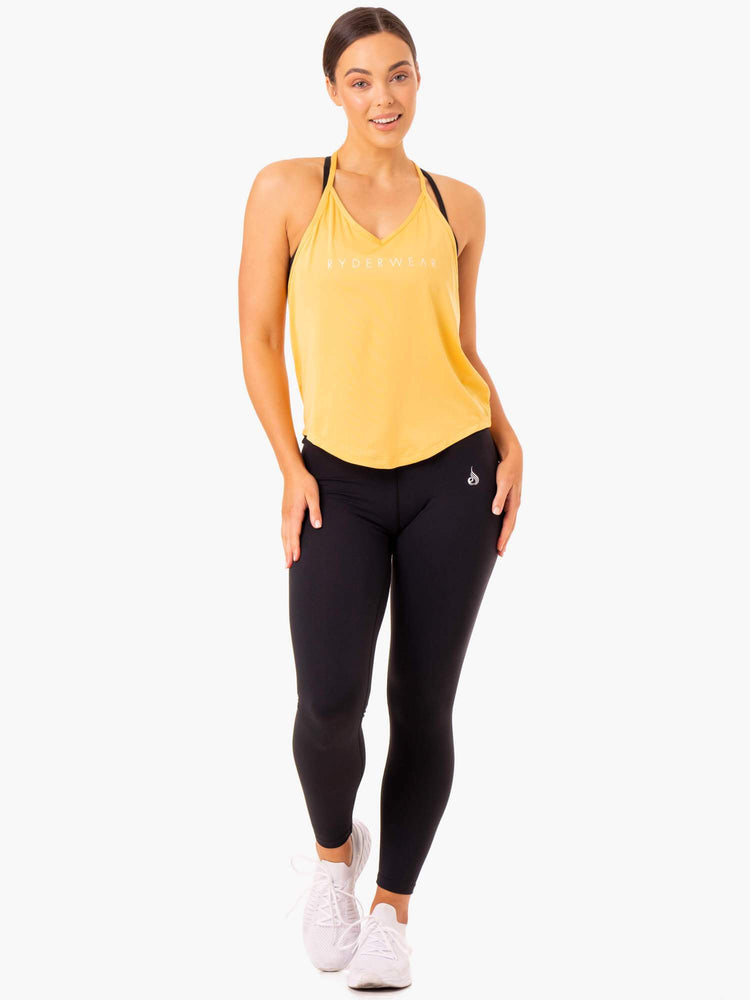 Tank Top Ryderwear Staples Slinky T-Back Mujer Mango | QHNMV4509
