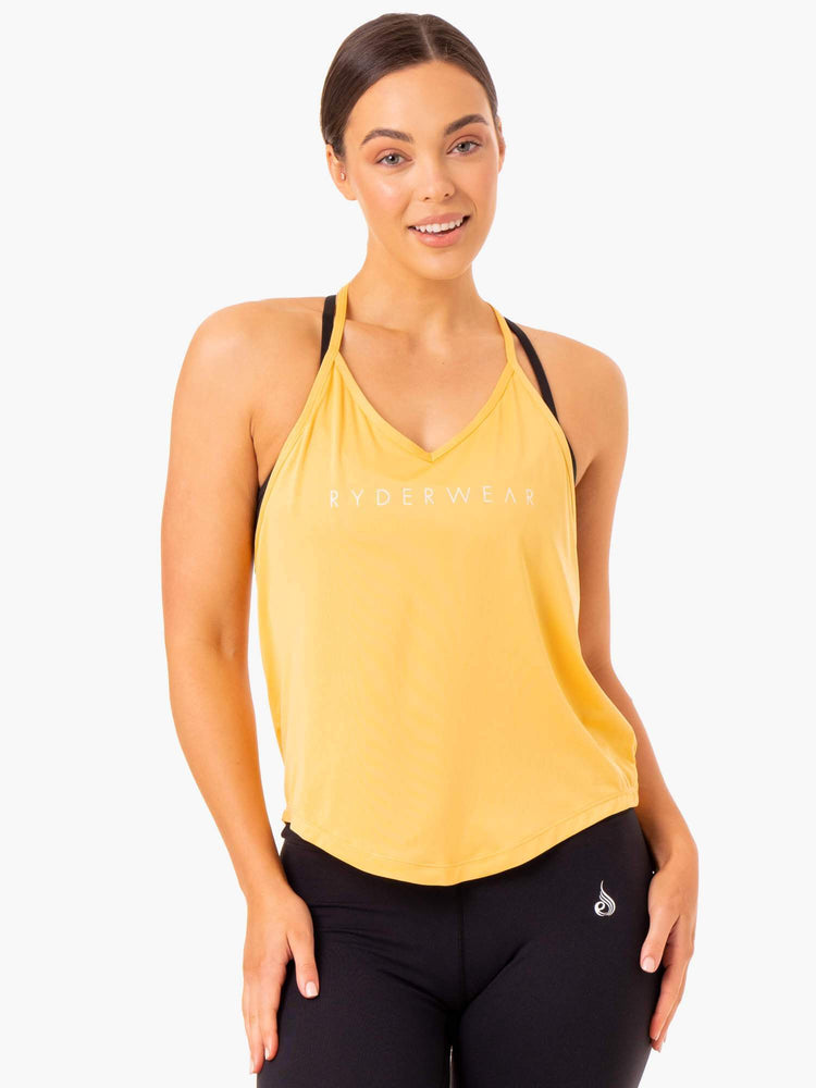 Tank Top Ryderwear Staples Slinky T-Back Mujer Mango | QHNMV4509
