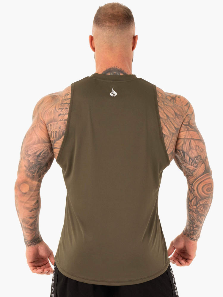 Tank Top Ryderwear Strength Baller Hombre Kaki | GBQSM7286