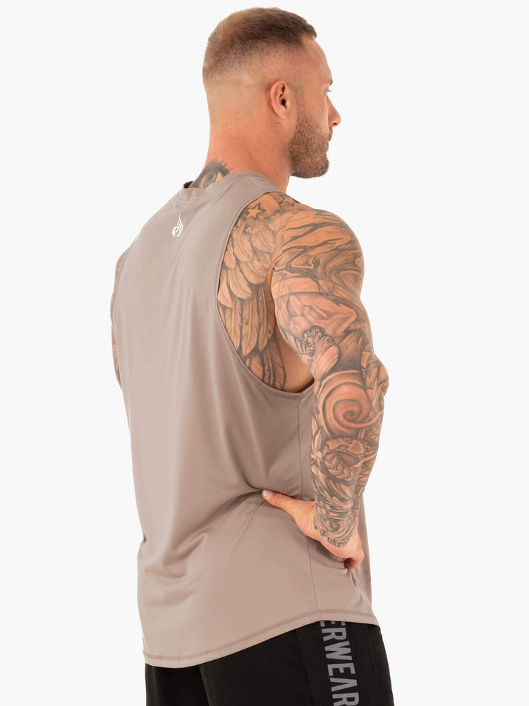 Tank Top Ryderwear Strength Baller Hombre Marrom | OPRFN1092