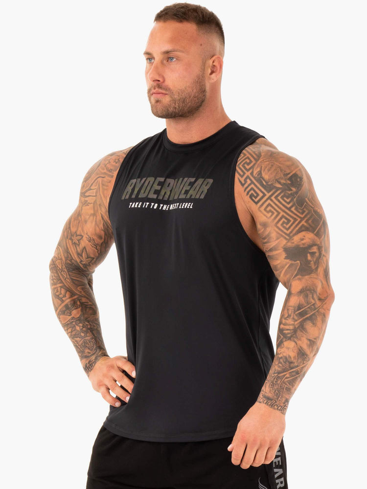 Tank Top Ryderwear Strength Baller Hombre Negros | SVCBE4280