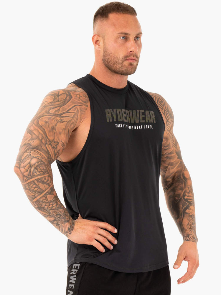 Tank Top Ryderwear Strength Baller Hombre Negros | SVCBE4280