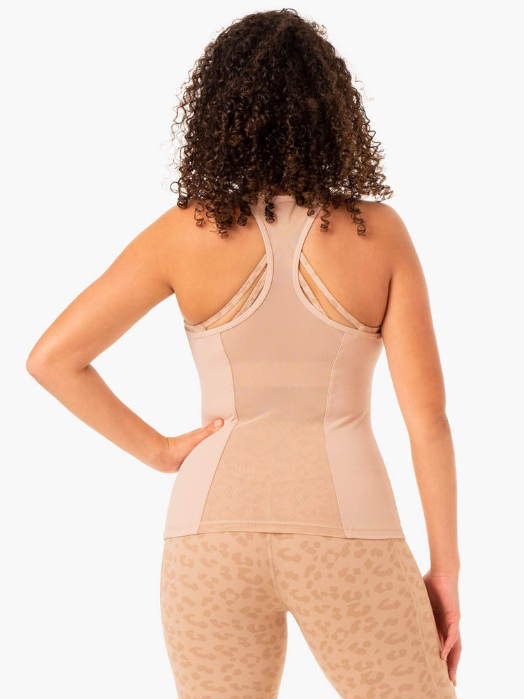 Tank Top Ryderwear Ultra Compression Mujer Marrom | OZJCK6571