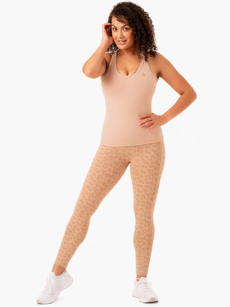 Tank Top Ryderwear Ultra Compression Mujer Marrom | OZJCK6571