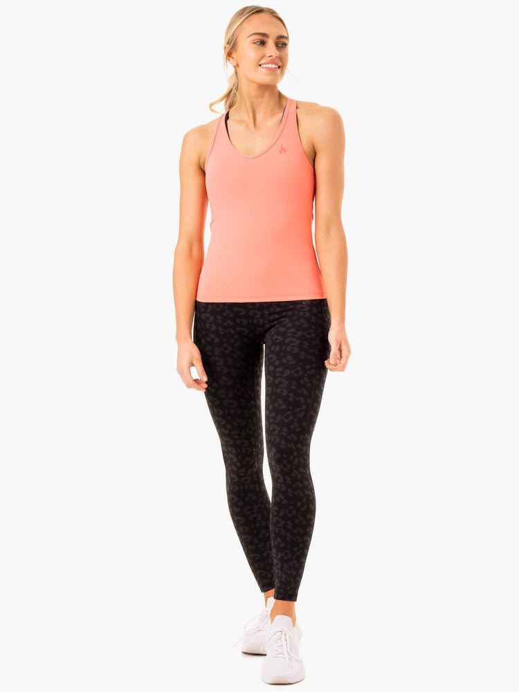 Tank Top Ryderwear Ultra Compression Mujer Coral | PRWZV9305