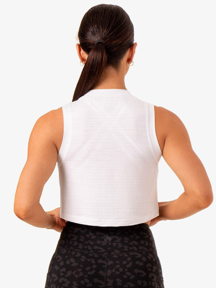 Tank Top Ryderwear Ultra Scoop Mujer Blancos | XALFJ6930