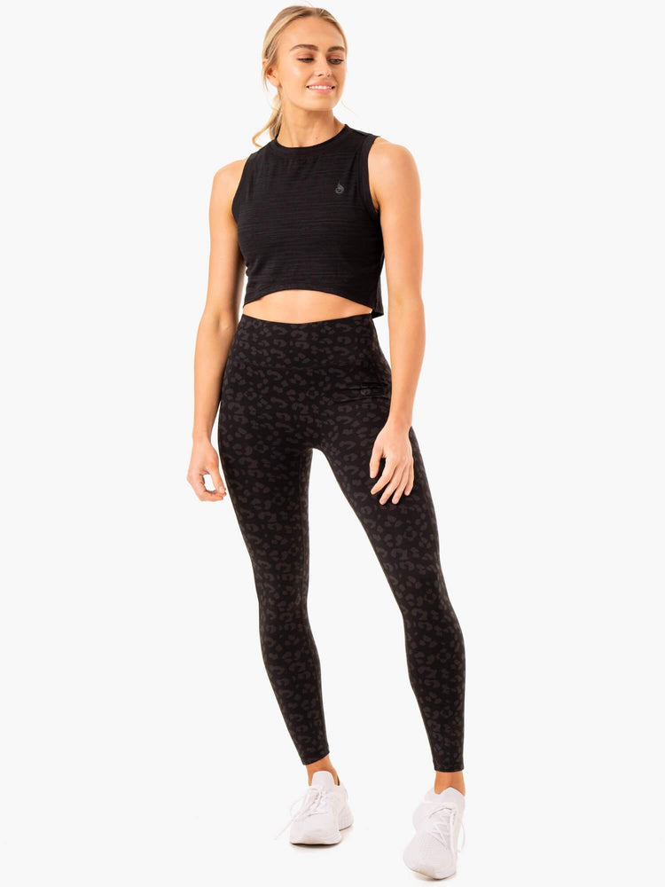 Tank Top Ryderwear Ultra Scoop Mujer Negros | HGCDJ7149