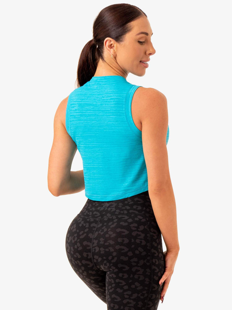 Tank Top Ryderwear Ultra Scoop Mujer Turquesa | IFQUS9824