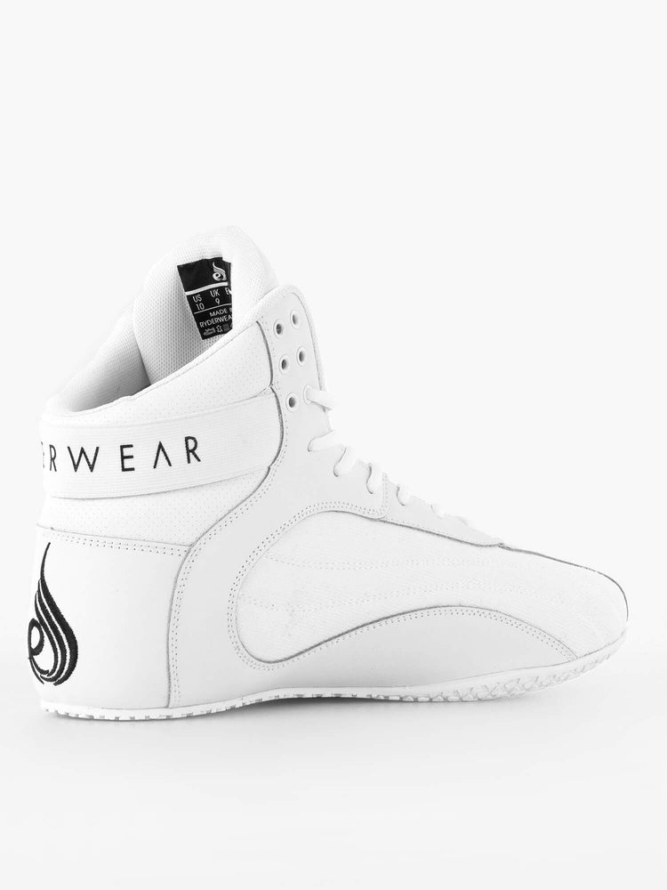 Tenis Halterofilia Ryderwear D-Mak Block Hombre Blancos | QCIEN8014