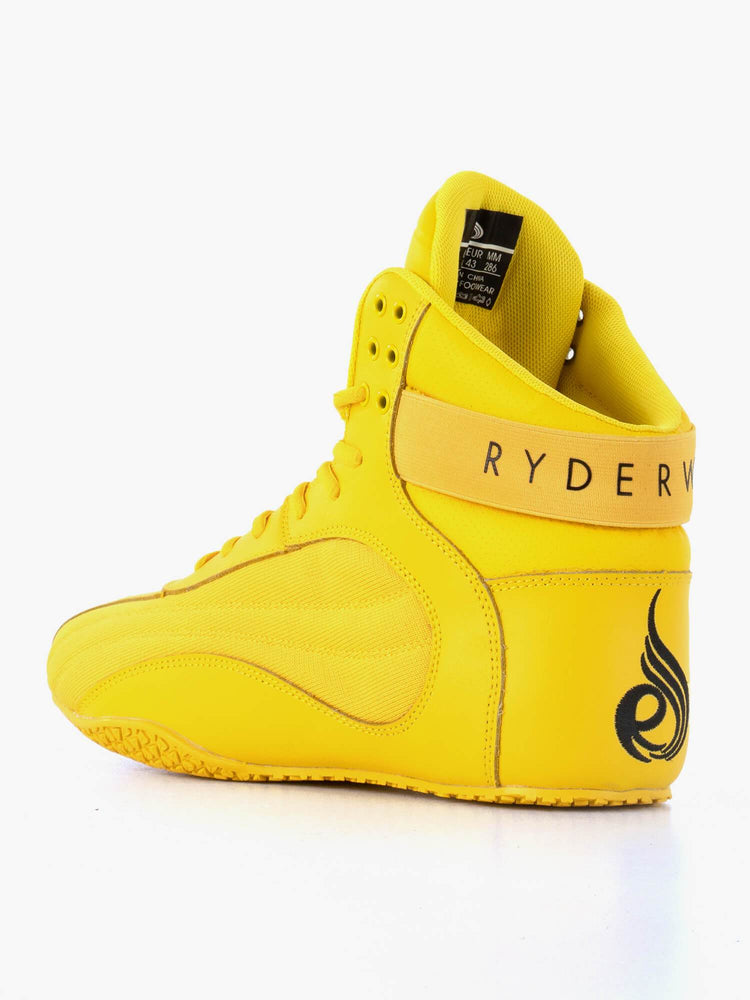 Tenis Halterofilia Ryderwear D-Mak Block Hombre Amarillos | RWHJS0678