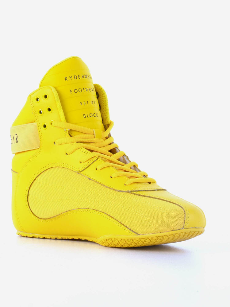 Tenis Halterofilia Ryderwear D-Mak Block Hombre Amarillos | RWHJS0678