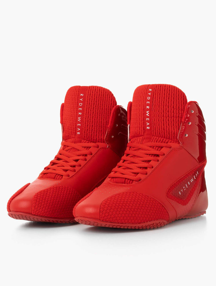 Tenis Halterofilia Ryderwear D-Mak Carbon Fibre Hombre Rojos | AVJUM8459