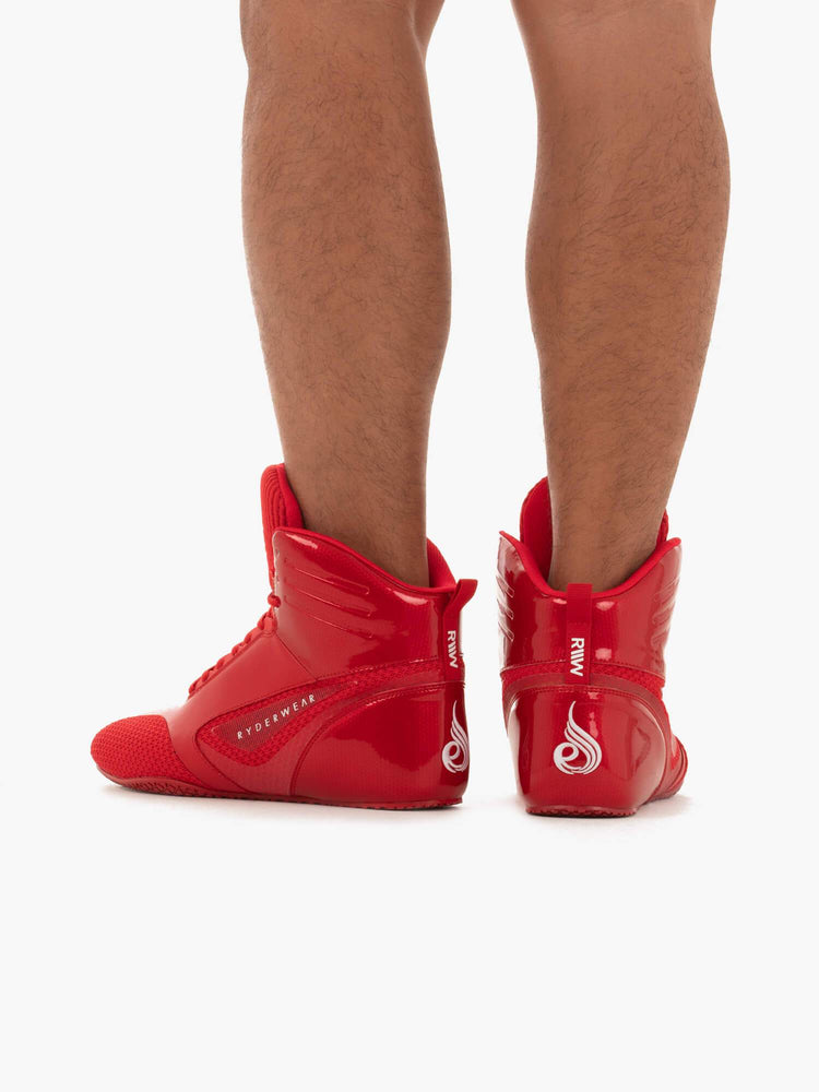 Tenis Halterofilia Ryderwear D-Mak Carbon Fibre Hombre Rojos | AVJUM8459