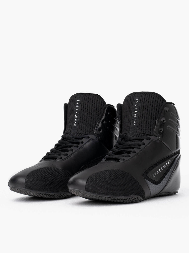 Tenis Halterofilia Ryderwear D-Mak Carbon Fibre Hombre Negros | XCREL0478