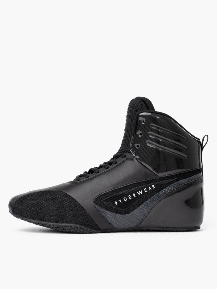 Tenis Halterofilia Ryderwear D-Mak Carbon Fibre Hombre Negros | XCREL0478