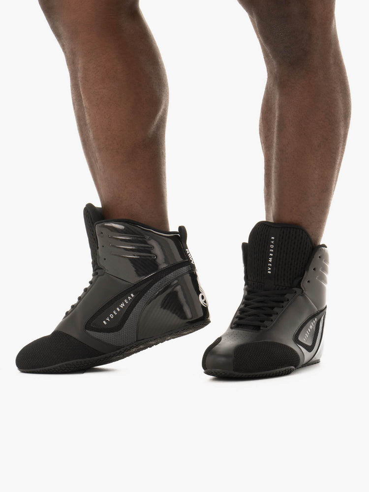 Tenis Halterofilia Ryderwear D-Mak Carbon Fibre Hombre Negros | XCREL0478