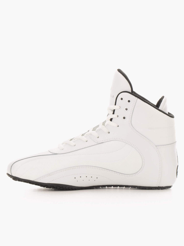 Tenis Halterofilia Ryderwear D-Mak Force Hombre Blancos | TAXKD5493