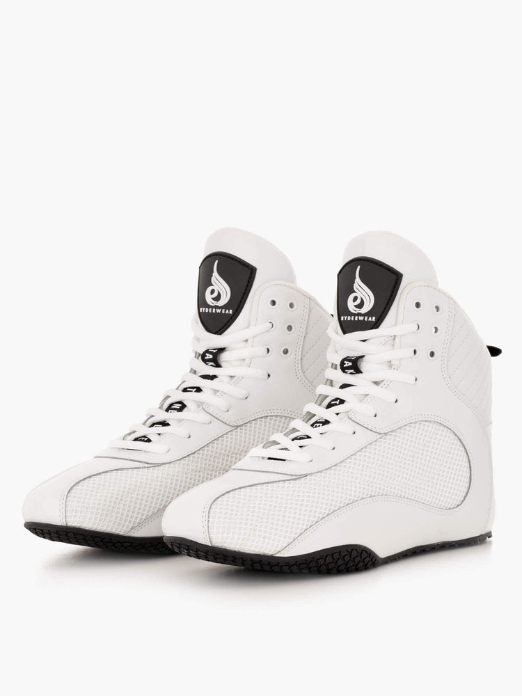 Tenis Halterofilia Ryderwear D-Mak Velocity Hombre Blancos | JCDQP4651