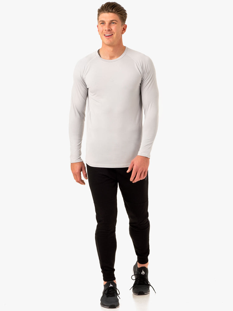 Tops Ryderwear Enhance Long Sleeve Entrenamiento Hombre Grises | DZAPN6920