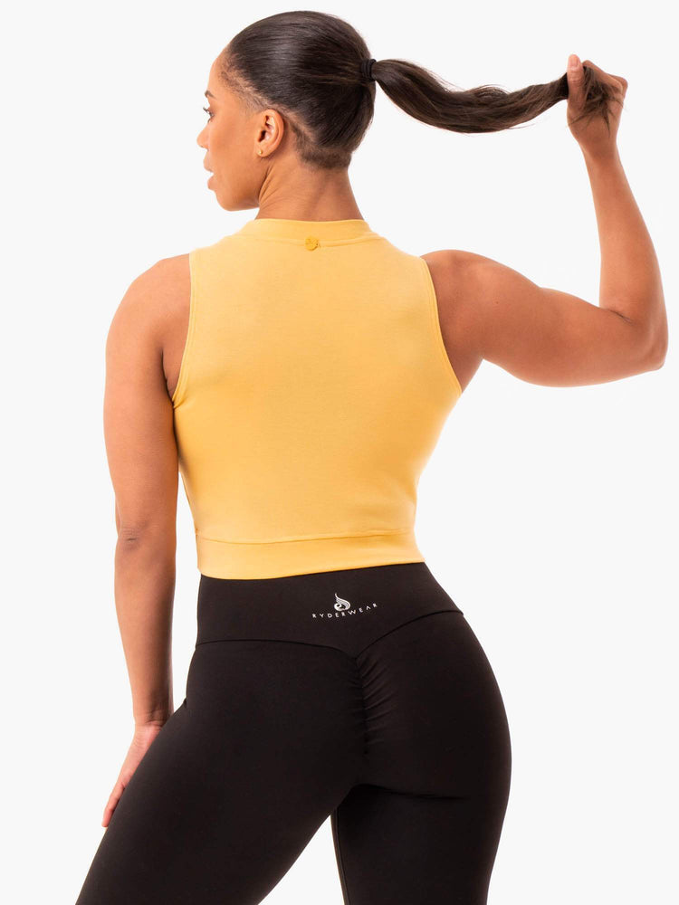 Tops Ryderwear Motion Crop Mujer Mango | ILMNP2147