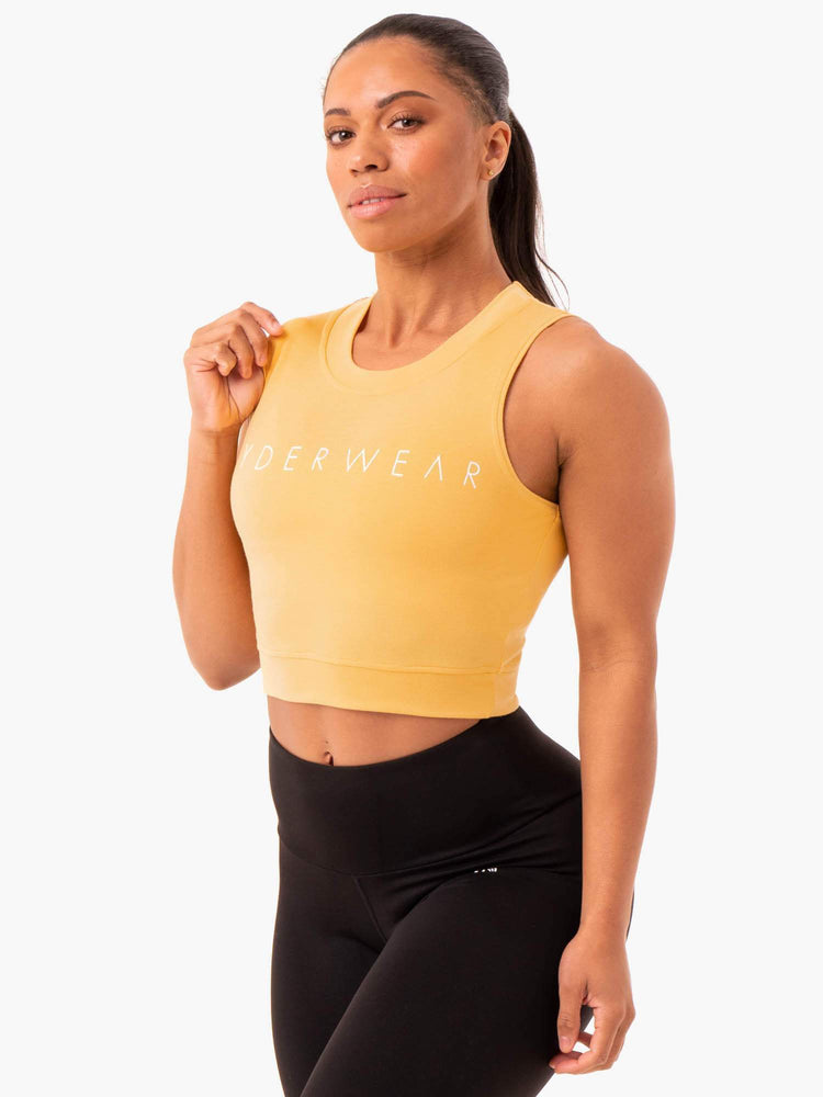 Tops Ryderwear Motion Crop Mujer Mango | ILMNP2147