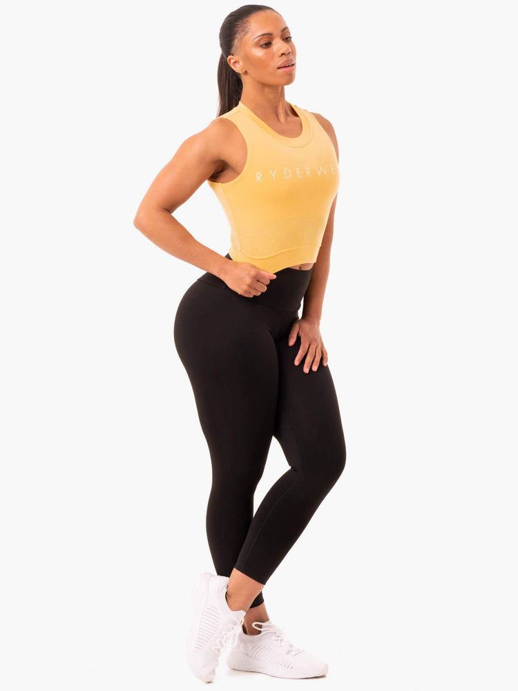 Tops Ryderwear Motion Crop Mujer Mango | ILMNP2147