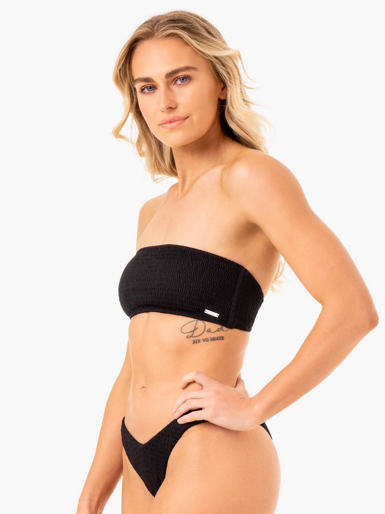 Tops Ryderwear Paradise Bandeau Bikini Mujer Negros | BYMZT3401