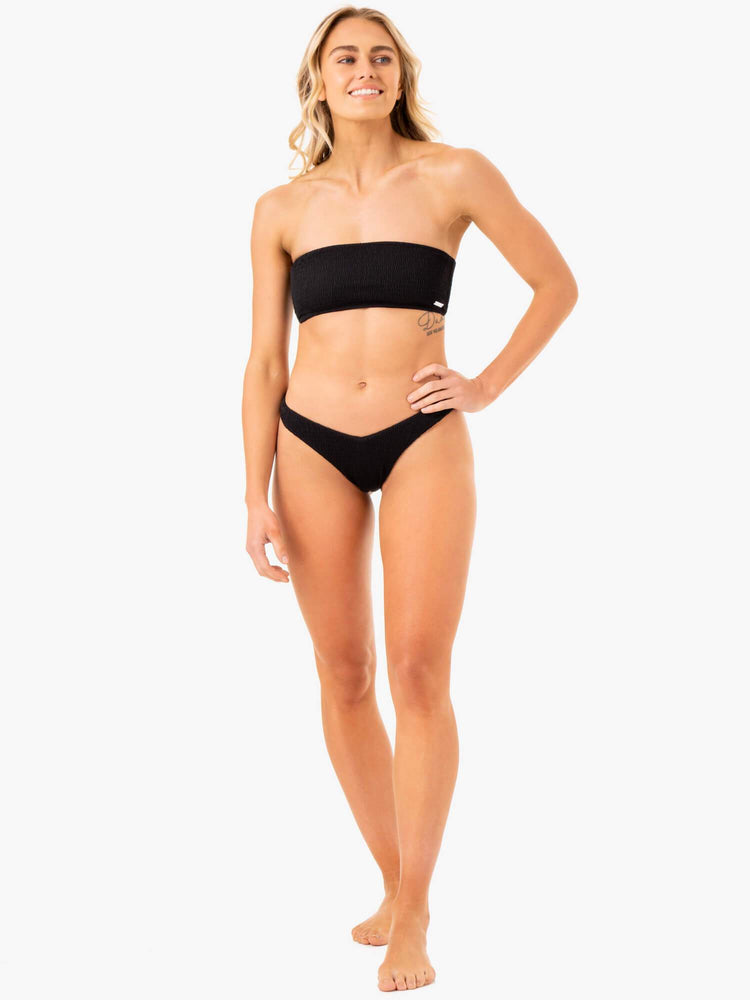 Tops Ryderwear Paradise Bandeau Bikini Mujer Negros | BYMZT3401