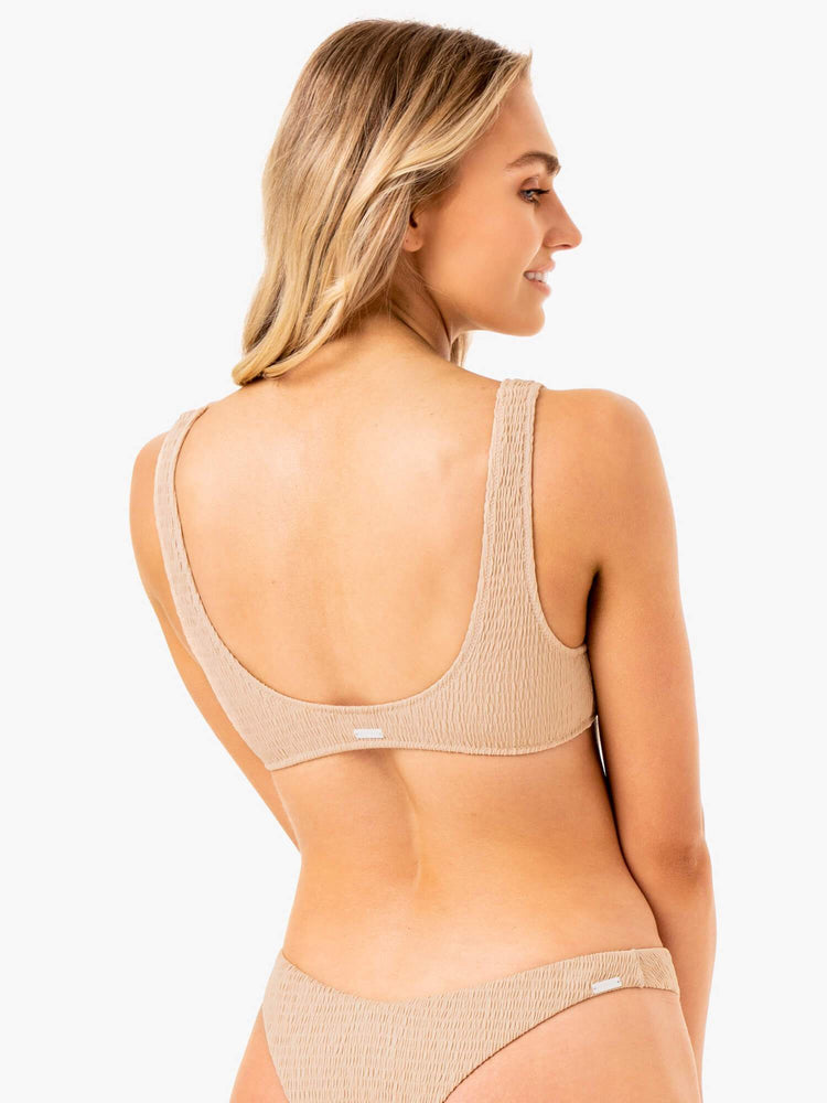Tops Ryderwear Paradise Scoop Bikini Mujer Marrom | TWXRL3927