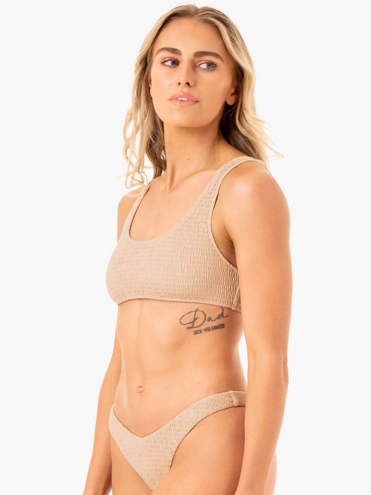 Tops Ryderwear Paradise Scoop Bikini Mujer Marrom | TWXRL3927