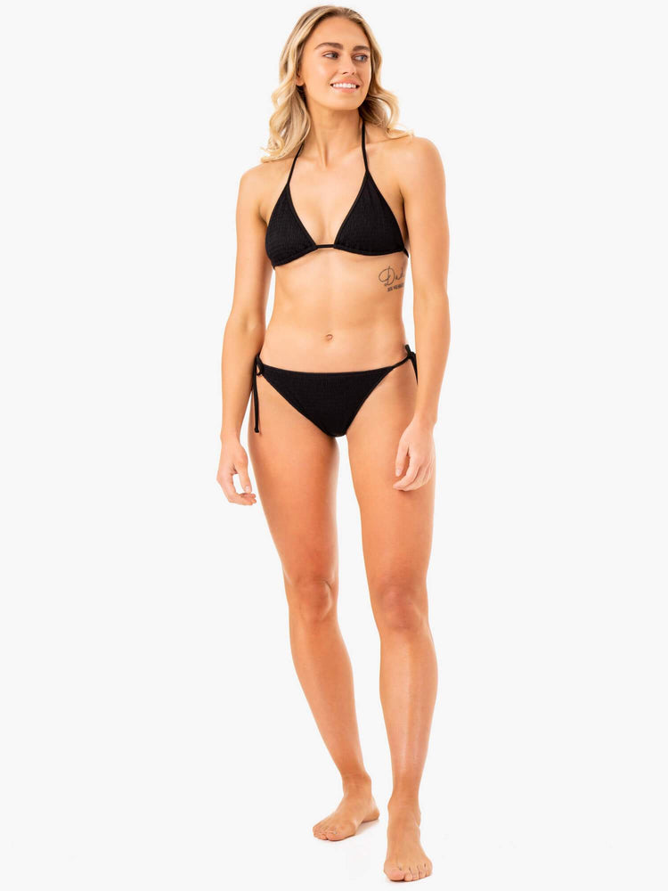 Tops Ryderwear Paradise Triangle Bikini Mujer Negros | ARIQN5487