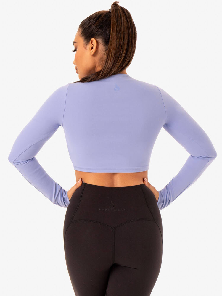 Tops Ryderwear Sola Long Sleeve Mujer Morados | QWVKX9864
