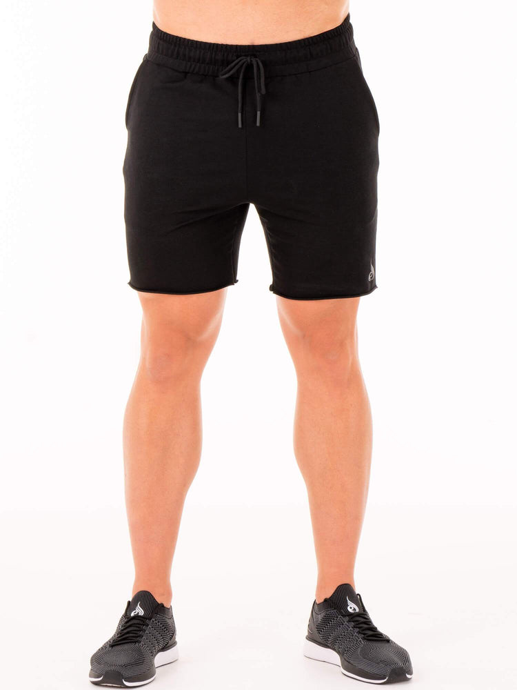 Bermudas Ryderwear Base Gym Hombre Negros | OYGNJ5934