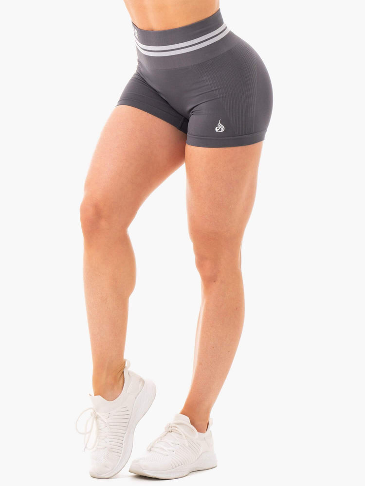 Bermudas Ryderwear Freestyle Seamless High Waisted Mujer Grises | ACZVP4609