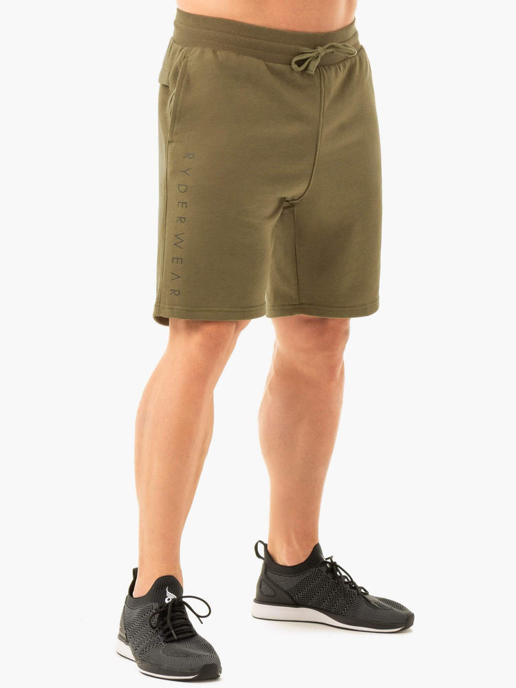 Bermudas Ryderwear Original Pista Hombre Kaki | KFDPA4015