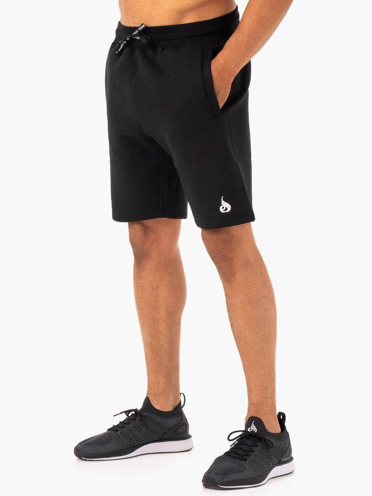 Bermudas Ryderwear Recharge Pista Hombre Negros | FCRUA6148