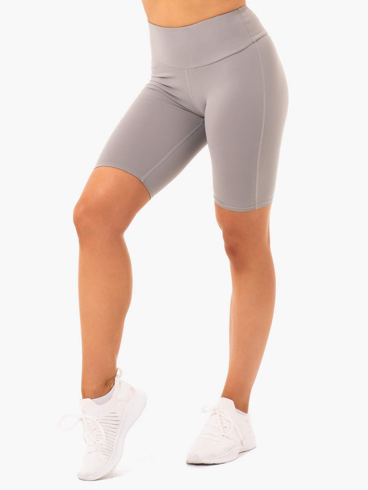 Bermudas Ryderwear Staples Bike Mujer Grises | UJCKD7429