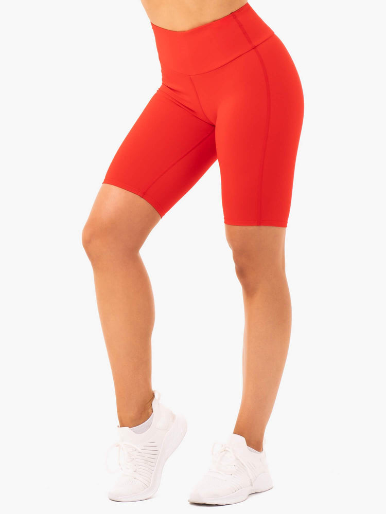 Bermudas Ryderwear Staples Bike Mujer Rojos | BJSQZ5137