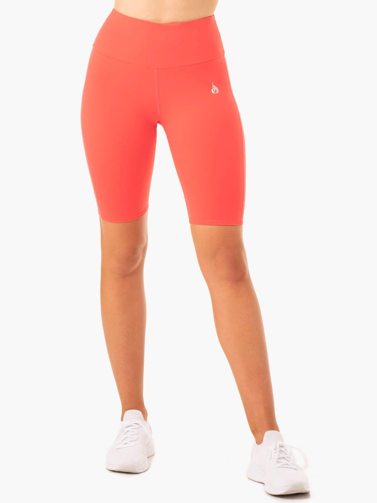 Bermudas Ryderwear Staples Scrunch Bum Bike Mujer Coral | EGTPI2745
