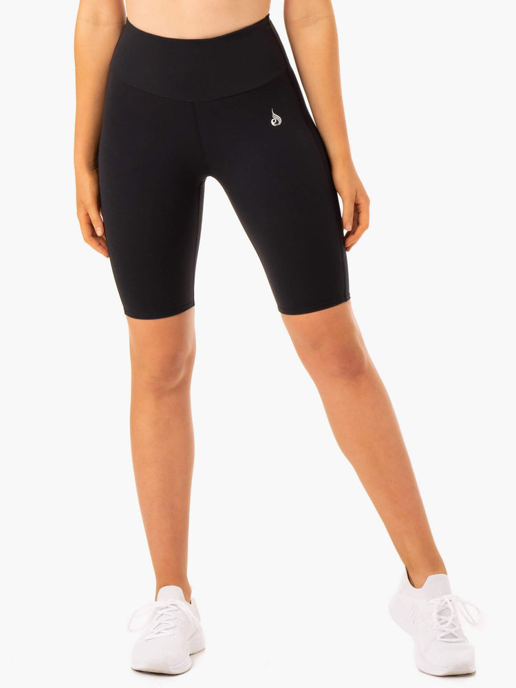 Bermudas Ryderwear Staples Scrunch Bum Bike Mujer Negros | NDJZC8564