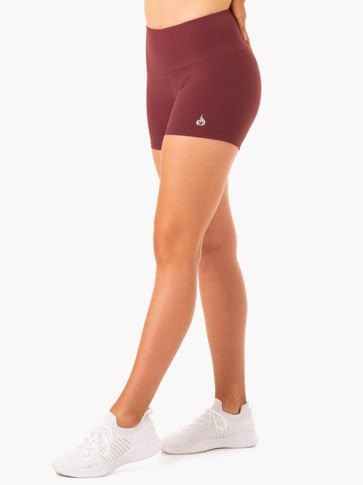 Bermudas Ryderwear Staples Scrunch Bum Booty Mujer Vino | OPYXR9807