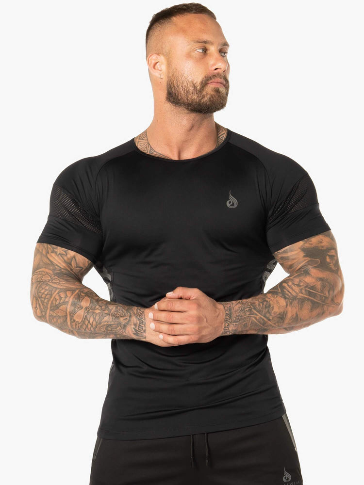 Camiseta Ryderwear Evo Hombre Negros | PEJRC7308