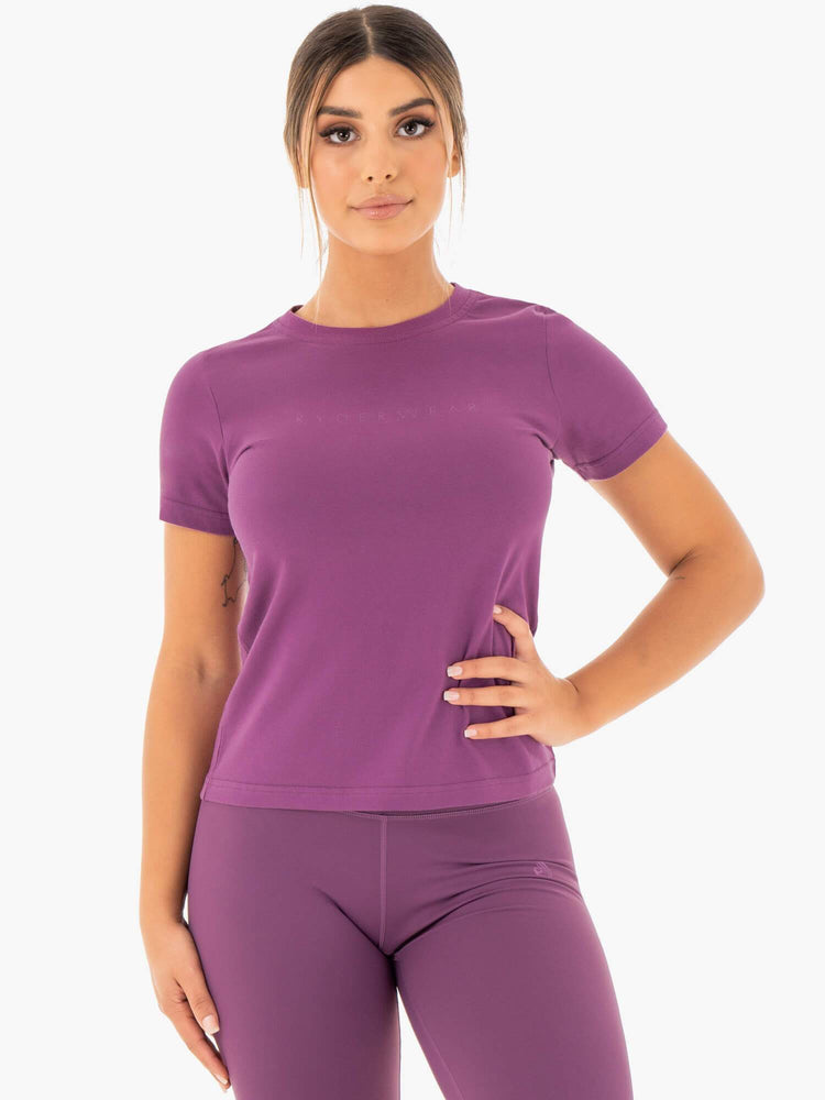 Camiseta Ryderwear Motion Mujer Morados | FEQMN4197