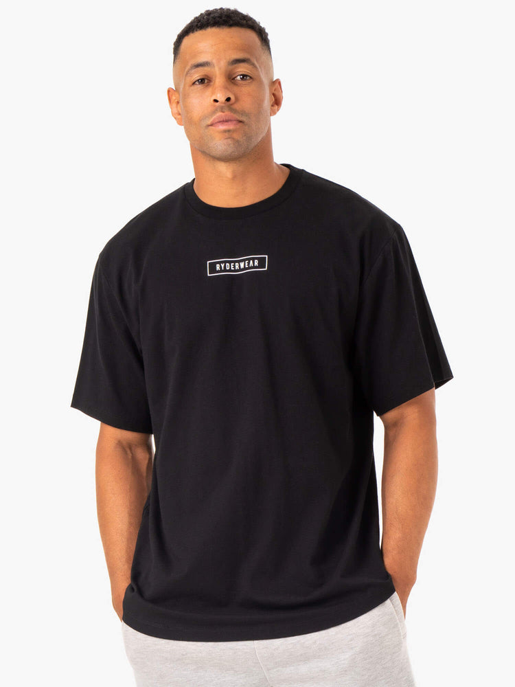 Camiseta Ryderwear Recharge Hombre Negros | XEASF4932