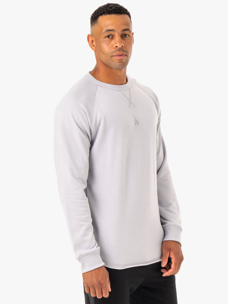 Camiseta Ryderwear Restore Crew Neck Hombre Grises | QUYJL3706
