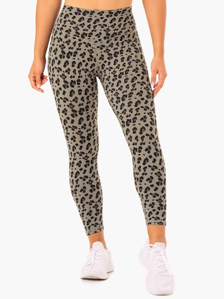 Leggins Ryderwear Híbrido Full Length Mujer Kaki | CTIQF8901