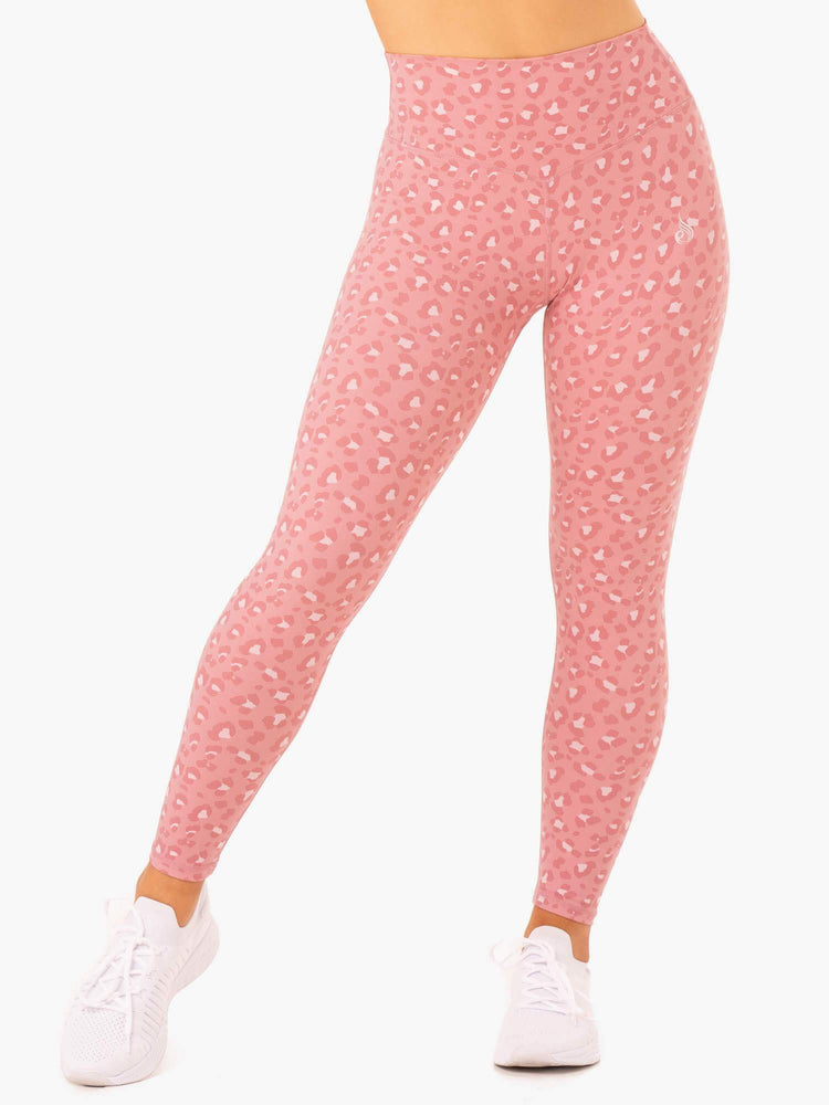Leggins Ryderwear Híbrido Full Length Mujer Rosas | JCBPF3294